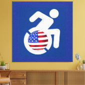 Verenigde Staten Gehandicapten Canvas Afdruk (Insitu (Woonkamer))