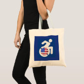 Verenigde Staten Gehandicapten Tote Bag (Voorkant (product))