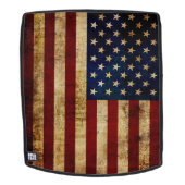 Verenigde Staten/gekruiste vlag Suede Wristlet Rugtassen (Verwijderbaar gezicht)