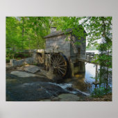 Verenigde Staten, Georgië, Steenberg, Watermolen i Poster (Voorkant)