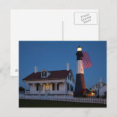 Verenigde Staten, Georgië, Tybee-eiland, vlaggevli Briefkaart (Voorkant / Achterkant)