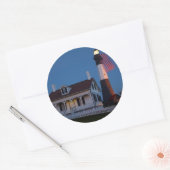 Verenigde Staten, Georgië, Tybee-eiland, vlaggevli Ronde Sticker (Envelop)