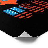 Verenigde Staten geven alle kleurrijke staten van  Poster (Hoek)