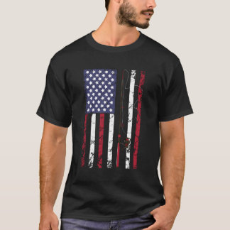  Verenigde Staten Gevist Rod Amerikaanse vlag T-sh T-shirt
