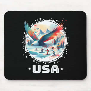 Verenigde Staten Go Verenigde Staten Winter Sports Muismat