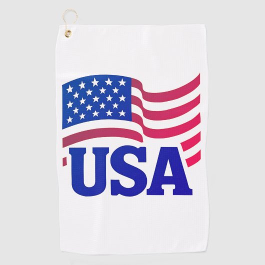 verenigde staten-golf golfhanddoek (Voorkant)