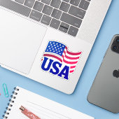 verenigde staten-golf sticker (Laptop met iPhone)