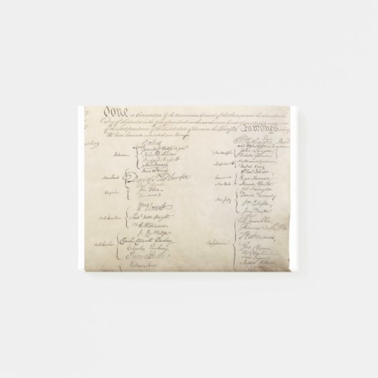 Verenigde Staten Grondwet Ondertekening Post-it® Notes (Voorkant)