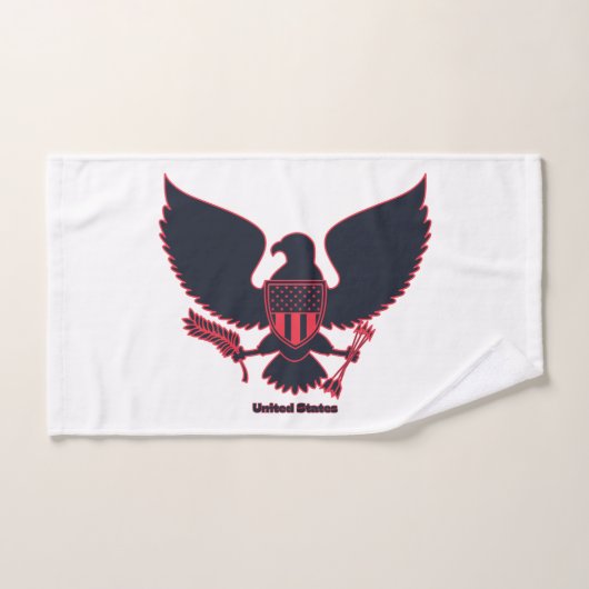 Verenigde Staten Grote Adelaar Remix Custom Handdoek (Handdoek)