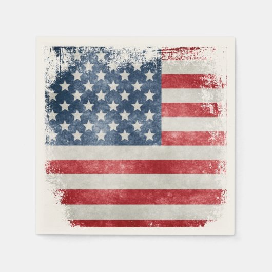 Verenigde Staten Grunge Amerikaanse vlag Servet (Voorkant)