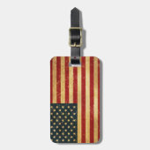 Verenigde Staten  Grunge Flag Bagagelabel (Voorkant verticaal)