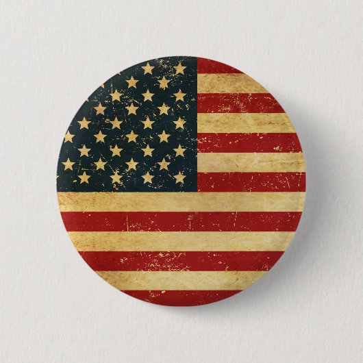 Verenigde Staten  Grunge Flag Button (Voorkant)