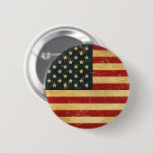 Verenigde Staten  Grunge Flag Button (Voorkant /achterkant)