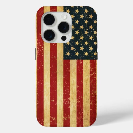 Verenigde Staten Grunge Flag Case-Mate iPhone Case (Achterkant)