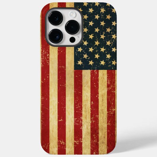 Verenigde Staten  Grunge Flag Case-Mate iPhone Case (Achterkant)