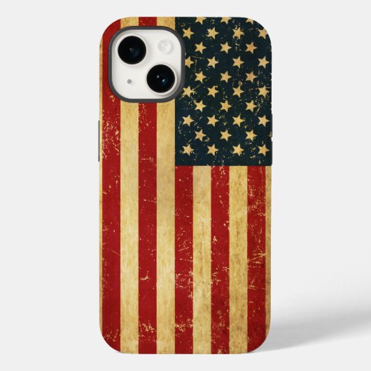 Verenigde Staten  Grunge Flag Case-Mate iPhone Case (Achterkant)