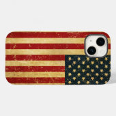 Verenigde Staten  Grunge Flag Case-Mate iPhone Case (Achterkant (horizontaal))