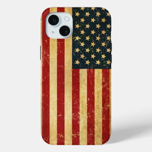 Verenigde Staten  Grunge Flag Case-Mate iPhone Case (Achterkant)
