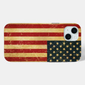 Verenigde Staten  Grunge Flag Case-Mate iPhone Case (Achterkant (horizontaal))