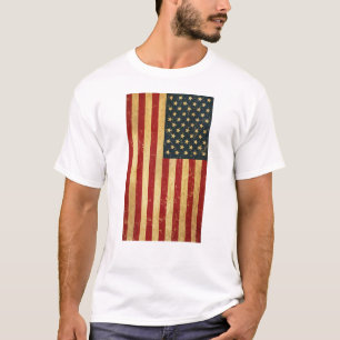 Verenigde Staten  Grunge Flag Mannen T-shirt
