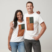 Verenigde Staten Grunge Flag Mannen T-shirt (Unisex)