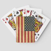 Verenigde Staten  Grunge Flag Pokerkaarten (Achterkant)