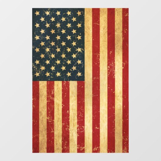 Verenigde Staten  Grunge Flag Raamsticker (Vel)