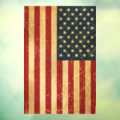 Verenigde Staten  Grunge Flag Raamsticker (Vel 3)