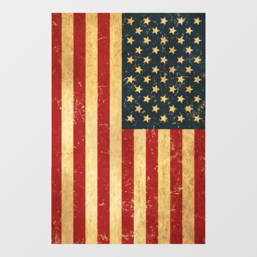 Verenigde Staten  Grunge Flag Raamsticker (Vel)