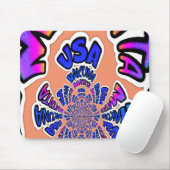 Verenigde Staten: Hakuna Matata Blue tekst grafisc Muismat (Met muis)