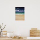 Verenigde Staten, Hawaii. Beach scène Poster (Keuken)