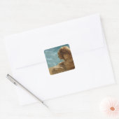 Verenigde Staten, Hawaii, Honolulu. Vierkante Sticker (Envelop)