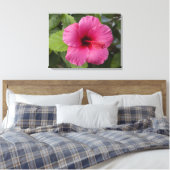 Verenigde Staten, Hawaii, Oahu. De Hibiscus is de  Canvas Afdruk (Insitu (Slaapkamer))