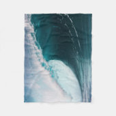 Verenigde Staten, Hawaii, Oahu, Grote golven Fleece Deken (Voorkant)