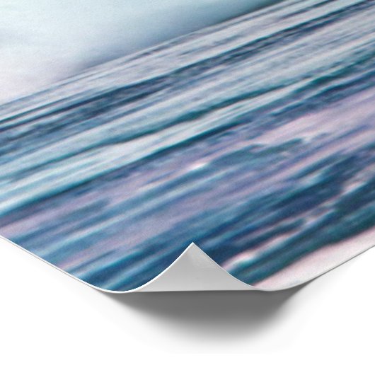 Verenigde Staten, Hawaii, Oahu, Grote golven Poster (Hoek)