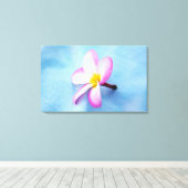 Verenigde Staten, Hawaii, Oahu, Plumeria bloemen i Canvas Afdruk (Insitu (Houten vloer))
