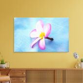 Verenigde Staten, Hawaii, Oahu, Plumeria bloemen i Canvas Afdruk (Insitu (Woonkamer))