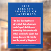 Verenigde Staten: Het leven, de vrijheid en het na Raamsticker (Vel 2)