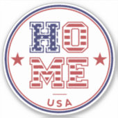 Verenigde Staten Home Sticker (Voorkant)