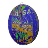Verenigde Staten Hoop samen sterker Dartbord (Voorkant Rechts)