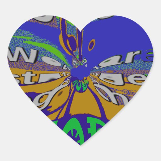 Verenigde Staten Hoop samen sterker Hart Sticker (Voorkant)