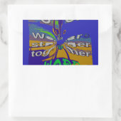 Verenigde Staten Hoop samen sterker Rechthoekige Sticker (Tas)