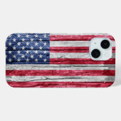 Verenigde Staten houten vlag Case-Mate iPhone Case (Achterkant (horizontaal))