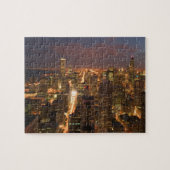 Verenigde Staten, Illinois, Chicago: Avond Uitzich Legpuzzel (Horizontaal)