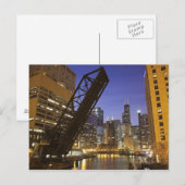 Verenigde Staten, Illinois, Chicago, Chicago River Briefkaart (Voorkant / Achterkant)