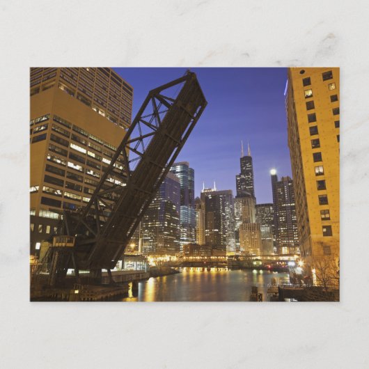 Verenigde Staten, Illinois, Chicago, Chicago River Briefkaart (Voorkant)