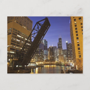 Verenigde Staten, Illinois, Chicago, Chicago River Briefkaart