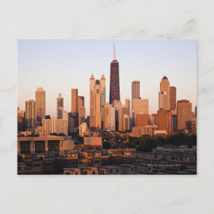 Verenigde Staten, Illinois, Chicago, City skyline  Briefkaart