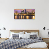 Verenigde Staten, Illinois, Chicago, City skyline  Canvas Afdruk (Insitu (Slaapkamer))