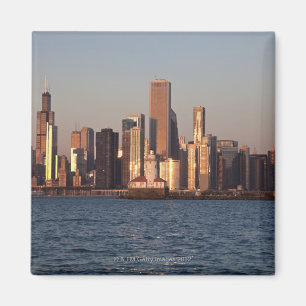 Verenigde Staten, Illinois, Chicago, City skyline  Magneet